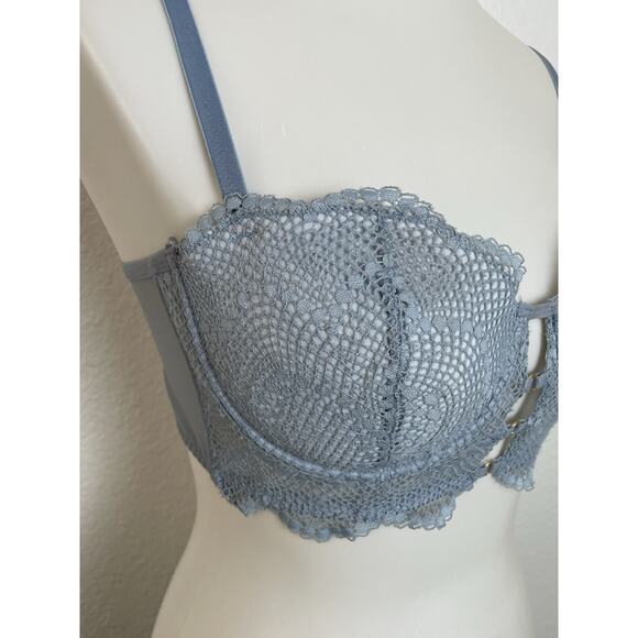 Adore Me Bra Margaritte Lingerie Push Up Balconette Lace - Picture 3 of 10